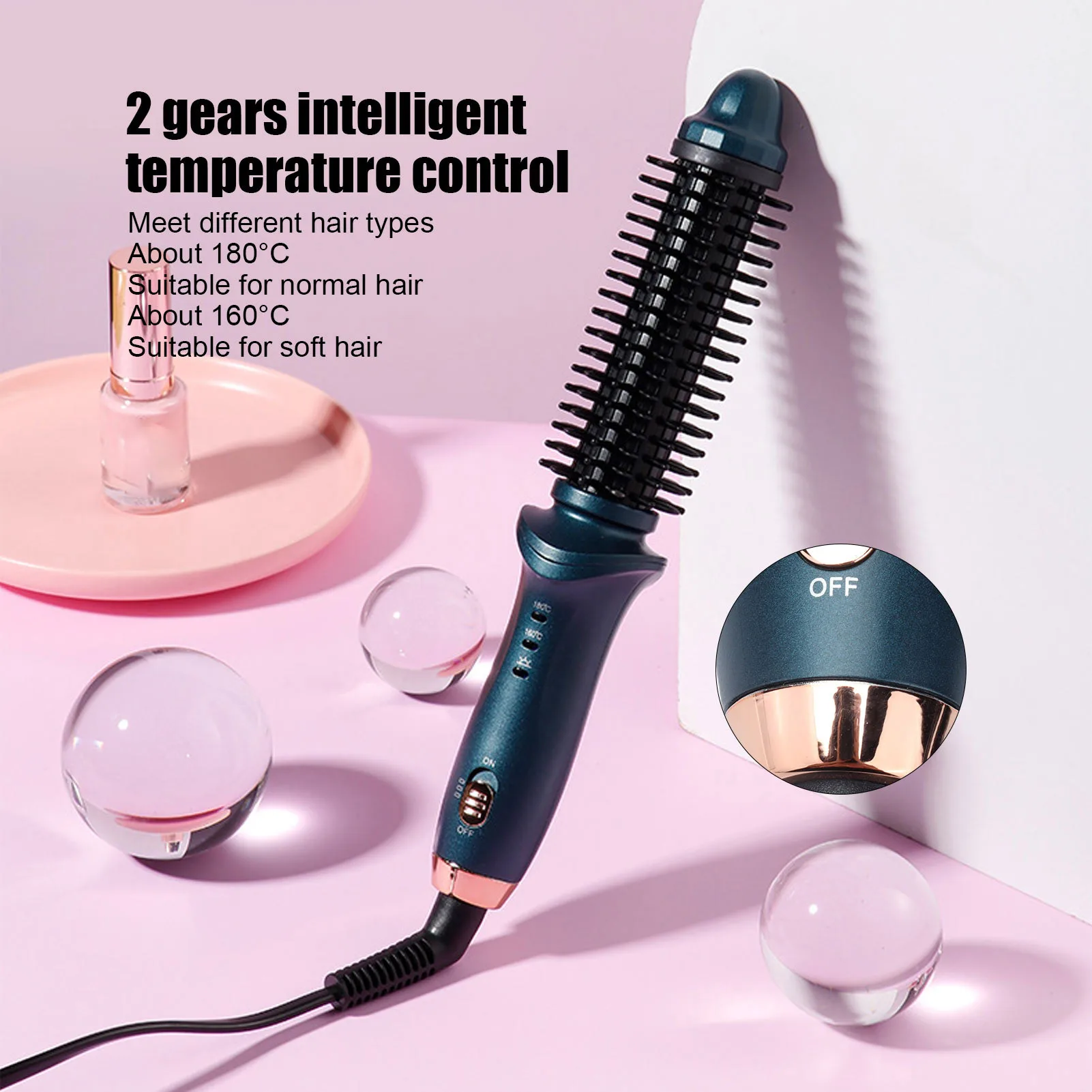 2 In 1 Curling Brush Straight Curly Hair Dual Purpose Green Portable Thermostatic Electric Hair Brush US Plug 110V Curling Brush
2 In 1 Curling Brush Straight Curly Hair Dual Purpose Green Portable Thermostatic Electric Hair Brush US Plug 110V Curling Brush