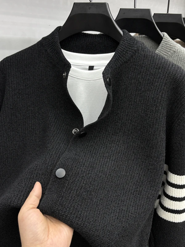 Casual Knitted Sweater Men's round Ne Open Cardigan Versatile Loose Fit Long Sve Polyester Blend Youth Faion Autumn 2025
Casual Knitted Sweater Men's round Ne Open Cardigan Versatile Loose Fit Long Sve Polyester Blend Youth Faion Autumn 2025