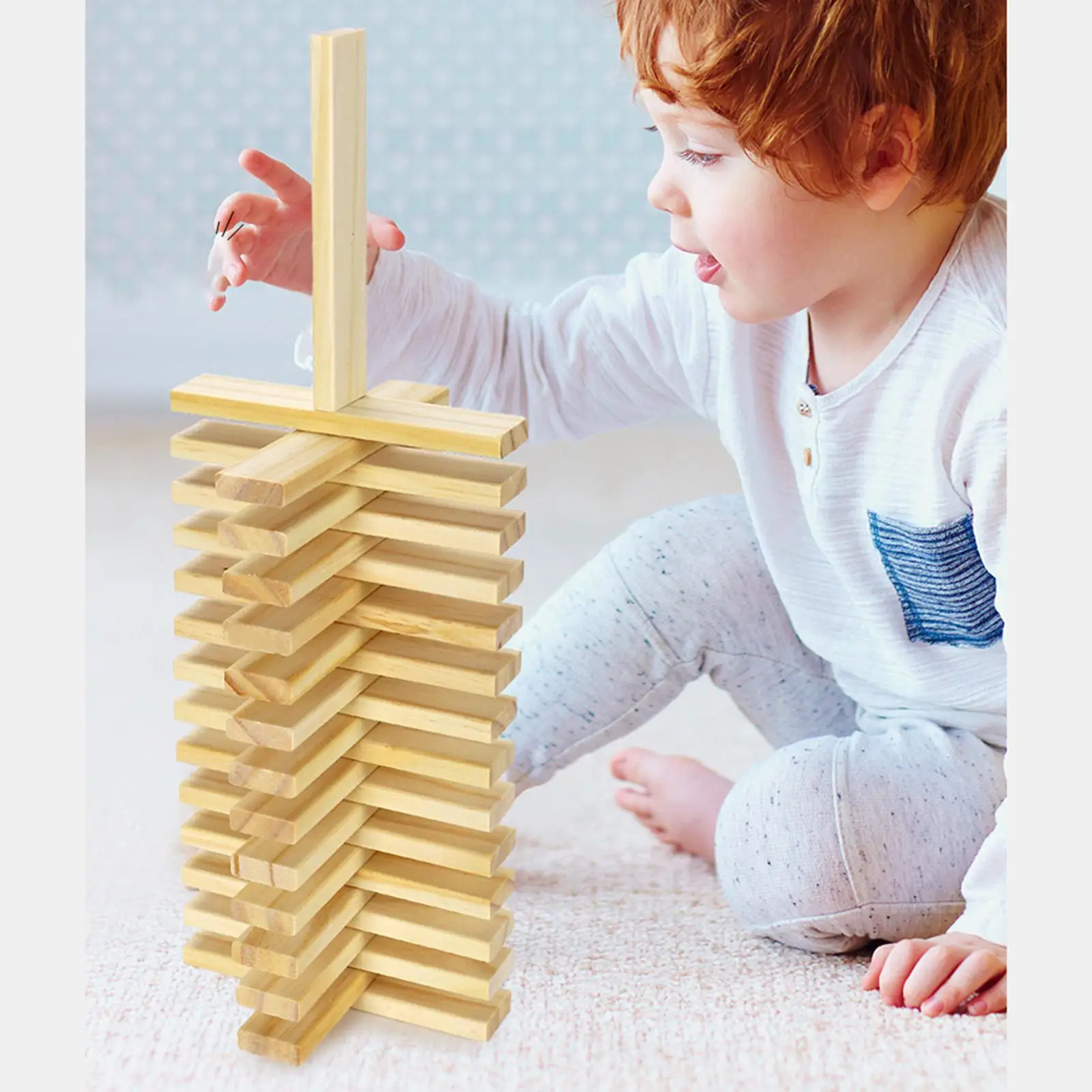 100 Pieces Wooden Blocks Stacking Game DIY Building Kits Montessori Toys for Birthday Gifts Holiday Boys Girls Ages 3-6 Kids
100 Pieces Wooden Blocks Stacking Game DIY Building Kits Montessori Toys for Birthday Gifts Holiday Boys Girls Ages 3-6 Kids