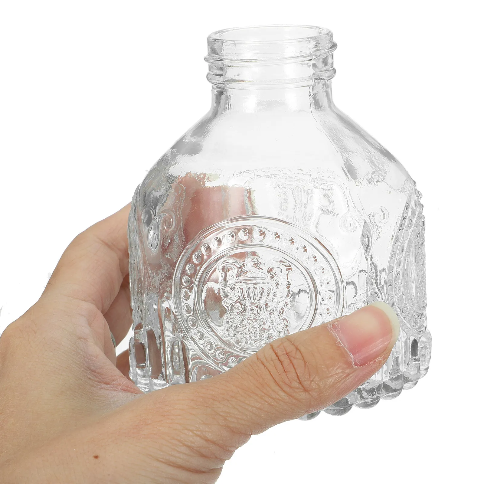 Набор из 6 прозрачных декоративных стеклянных ваз с тиснением для гидропоники, для цветов, для рабочего стола, стола, дома, сада
Набор из 6 прозрачных декоративных стеклянных ваз с тиснением для гидропоники, для цветов, для рабочего стола, стола, дома, сада