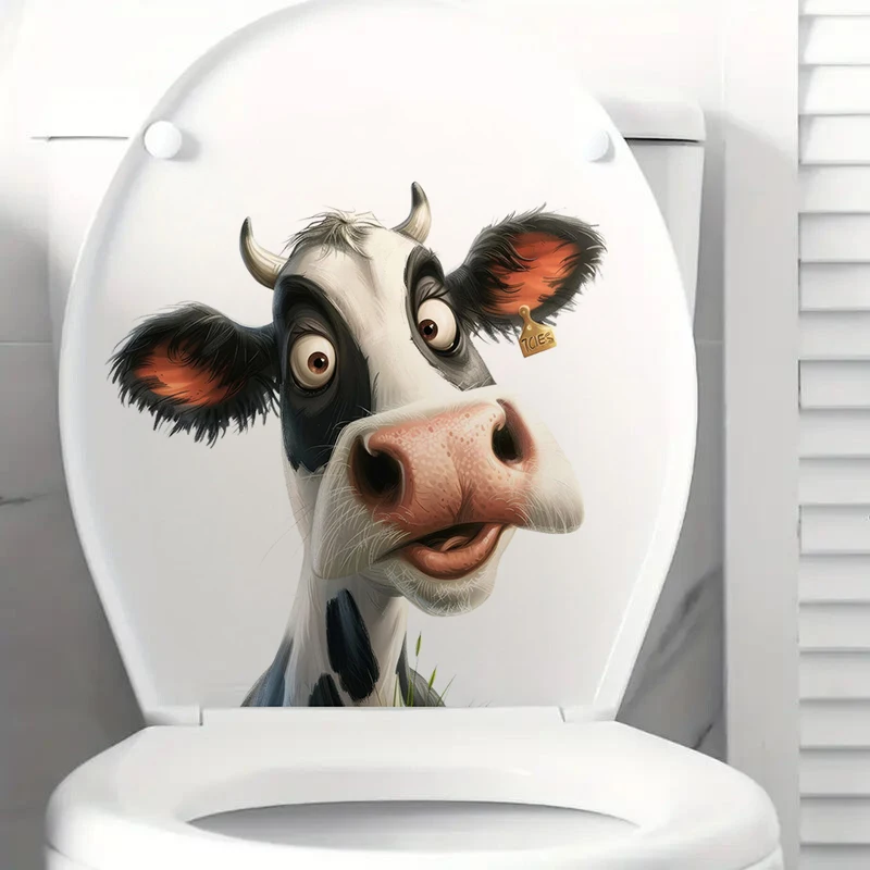 Funny Cow Toilet Lid Stickers, Apply for Wall, Door, Cabinet, Window, Car Decoration, Vinyl Animal Decals, Art Wallpaper, Poster
Funny Cow Toilet Lid Stickers, Apply for Wall, Door, Cabinet, Window, Car Decoration, Vinyl Animal Decals, Art Wallpaper, Poster