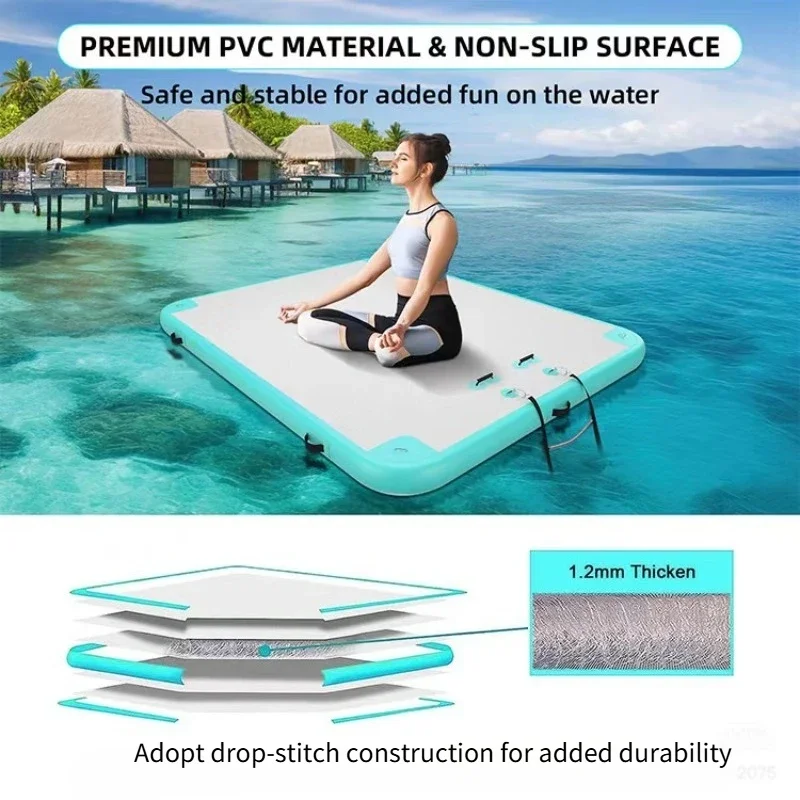 2025 New Inflatable Water Yoga Mat Floating Gymnastics Mat Non-Slip Portable Durable Customizable For Pool Lake Outdoor Fitness
2025 New Inflatable Water Yoga Mat Floating Gymnastics Mat Non-Slip Portable Durable Customizable For Pool Lake Outdoor Fitness