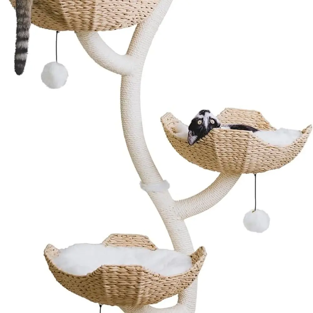 73 High Modern Cat Tree with Scratching Tower for Large Cats, Multi-Cat Condo, Luxury Gift
73 High Modern Cat Tree with Scratching Tower for Large Cats, Multi-Cat Condo, Luxury Gift