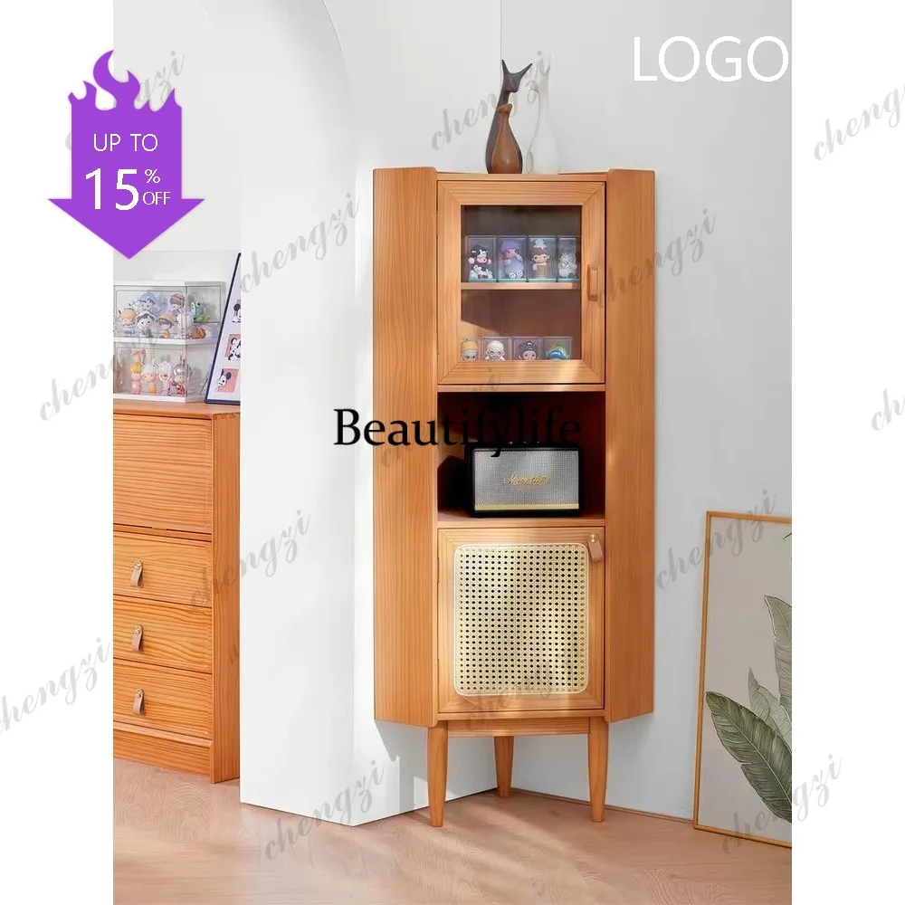 C45 Nordic cherry wood solid wood corner wine cabinet retro living room triangular cabinet storage bookcase
C45 Nordic cherry wood solid wood corner wine cabinet retro living room triangular cabinet storage bookcase