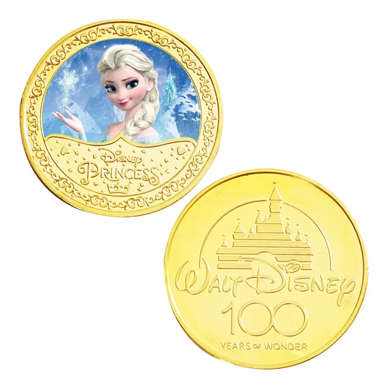 DSN Cartoon Frozen Anna Elsa Princess Snow White Cinderella Sleeping Beauty Moana Commemorative Coin Collectible Toys Gifts
DSN Cartoon Frozen Anna Elsa Princess Snow White Cinderella Sleeping Beauty Moana Commemorative Coin Collectible Toys Gifts
