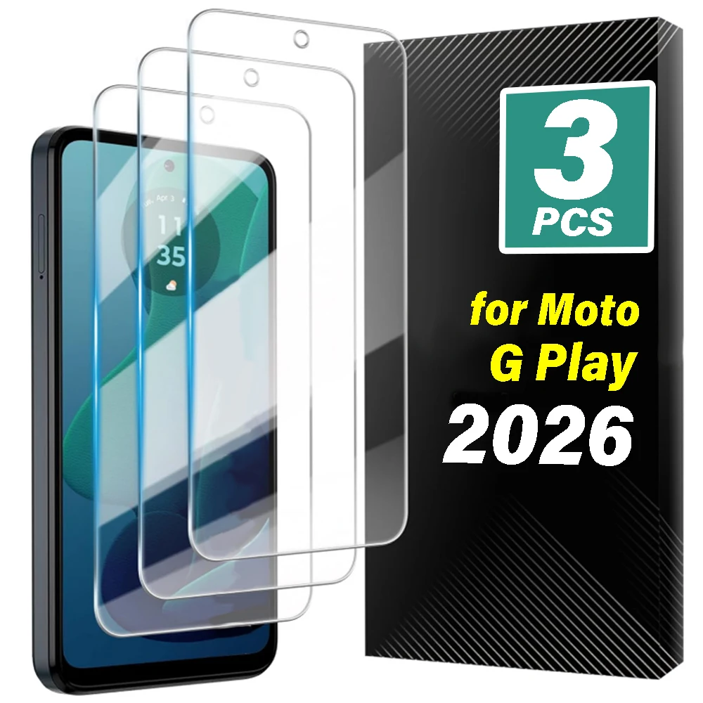 1-3Pcs Tempered Glass Screen Protectors for Moto G Play 2026 Front Clear Anti-scratch Full Cover Protective Film for Moto G 2026
1-3Pcs Tempered Glass Screen Protectors for Moto G Play 2026 Front Clear Anti-scratch Full Cover Protective Film for Moto G 2026
