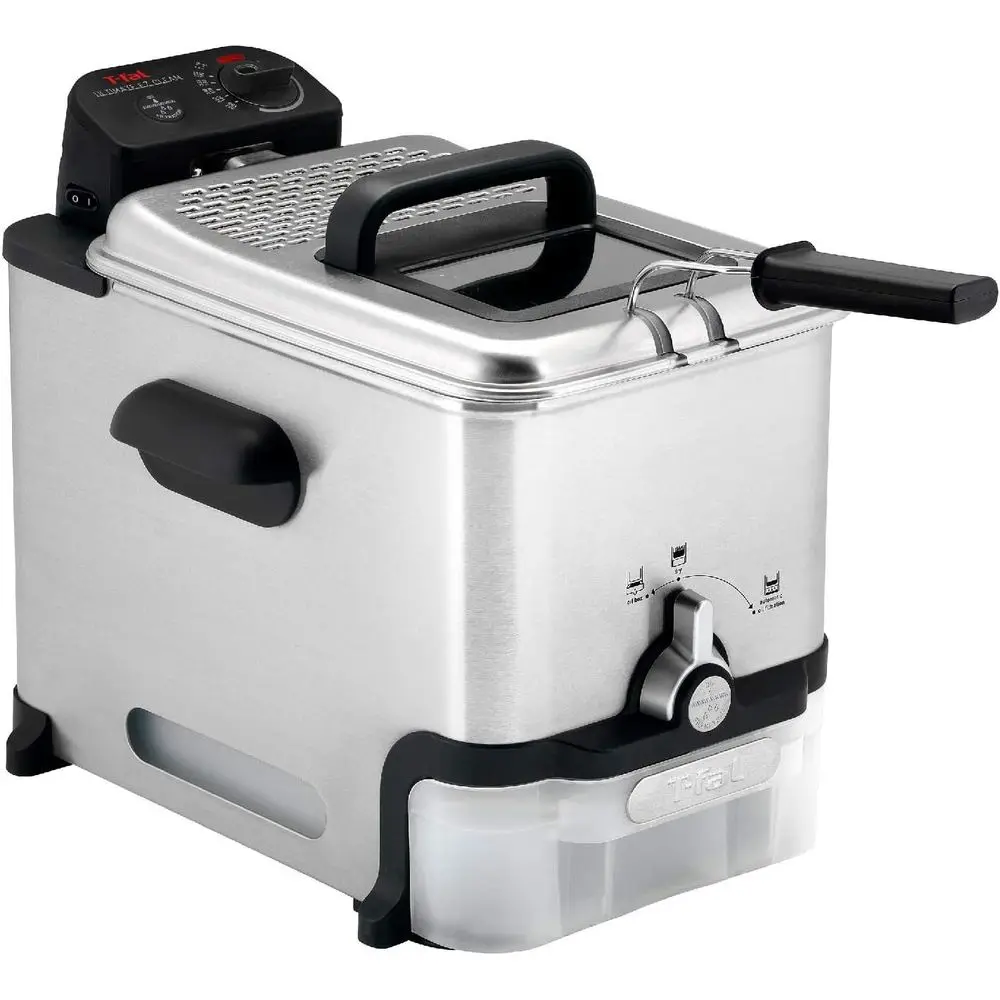 1700W Stainless Steel Deep Fryer with Basket, Oil Filtration, Temperature Control, and Digital Timer for Home Use
1700W Stainless Steel Deep Fryer with Basket, Oil Filtration, Temperature Control, and Digital Timer for Home Use