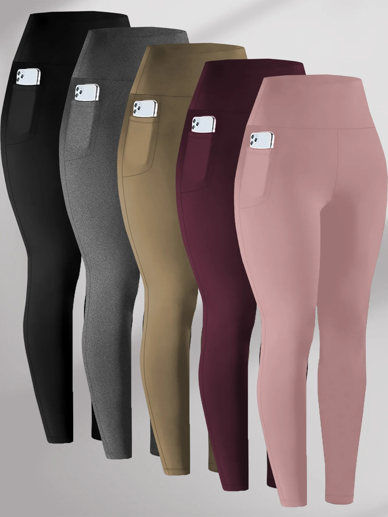 Комплект из 5 женских супермягких леггинсов с карманами, с высокой талией, для коррекции живота, для йоги, тренировок, бега, домашней и повседневной носки
Комплект из 5 женских супермягких леггинсов с карманами, с высокой талией, для коррекции живота, для йоги, тренировок, бега, домашней и повседневной носки