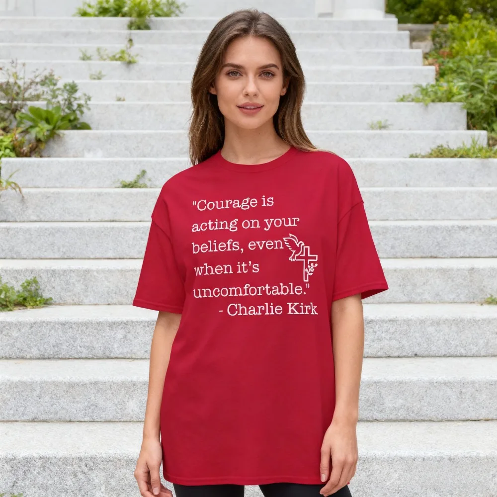 Charlie Kirk Quote T-Shirt Christian Shirt RIP Charlie Always Remember Tee Tops Men Women Patriotism Short Sleeve A True Patriot
Charlie Kirk Quote T-Shirt Christian Shirt RIP Charlie Always Remember Tee Tops Men Women Patriotism Short Sleeve A True Patriot
