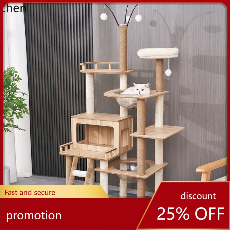 Деревянный комплекс для кошек YFY из ДСП: домик, игрушки, сизалевая когтеточка и деревянная лазалка-аппарат для лазания
Деревянный комплекс для кошек YFY из ДСП: домик, игрушки, сизалевая когтеточка и деревянная лазалка-аппарат для лазания