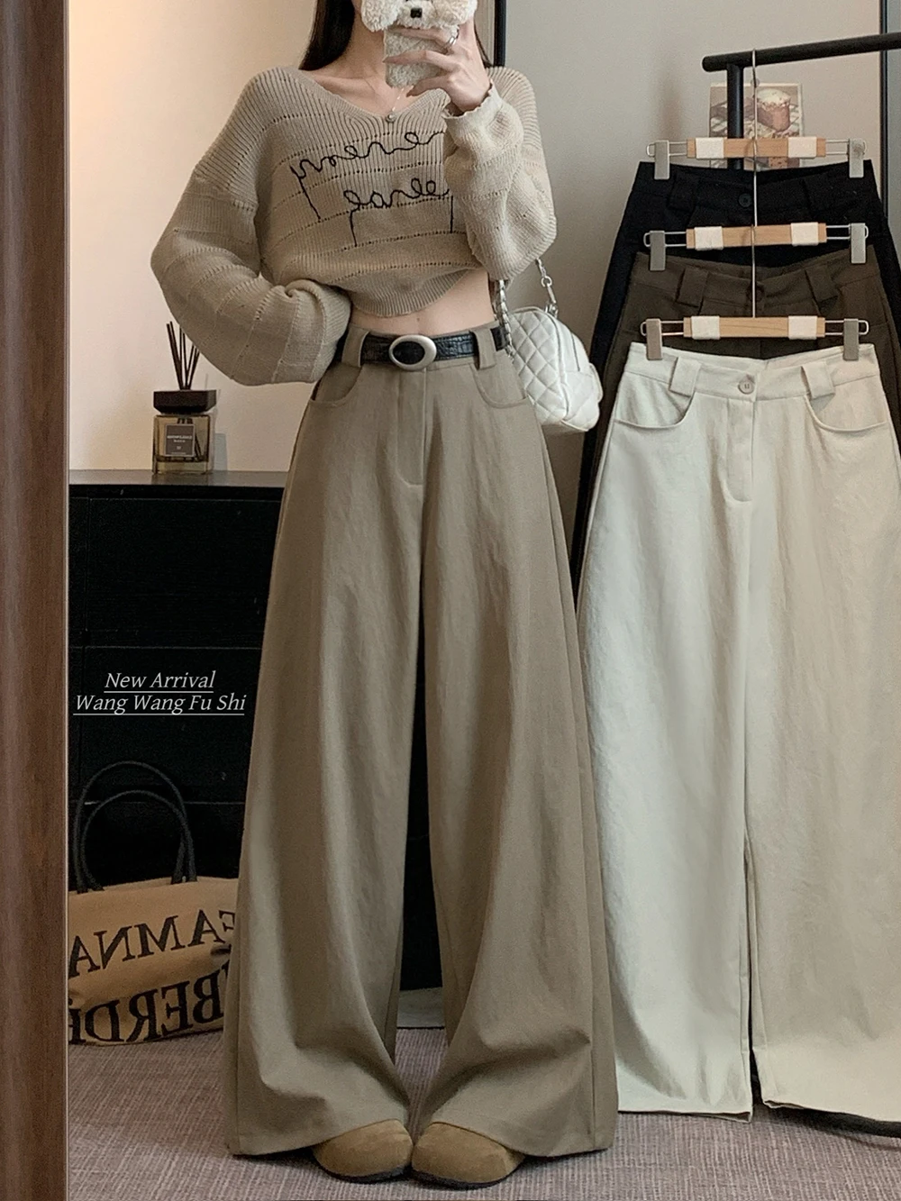High Waist Straight Leg Loose Casual Pants Wide Leg Floor Length Pure Color Versatile Women's Summer Comfortable Trousers
High Waist Straight Leg Loose Casual Pants Wide Leg Floor Length Pure Color Versatile Women's Summer Comfortable Trousers