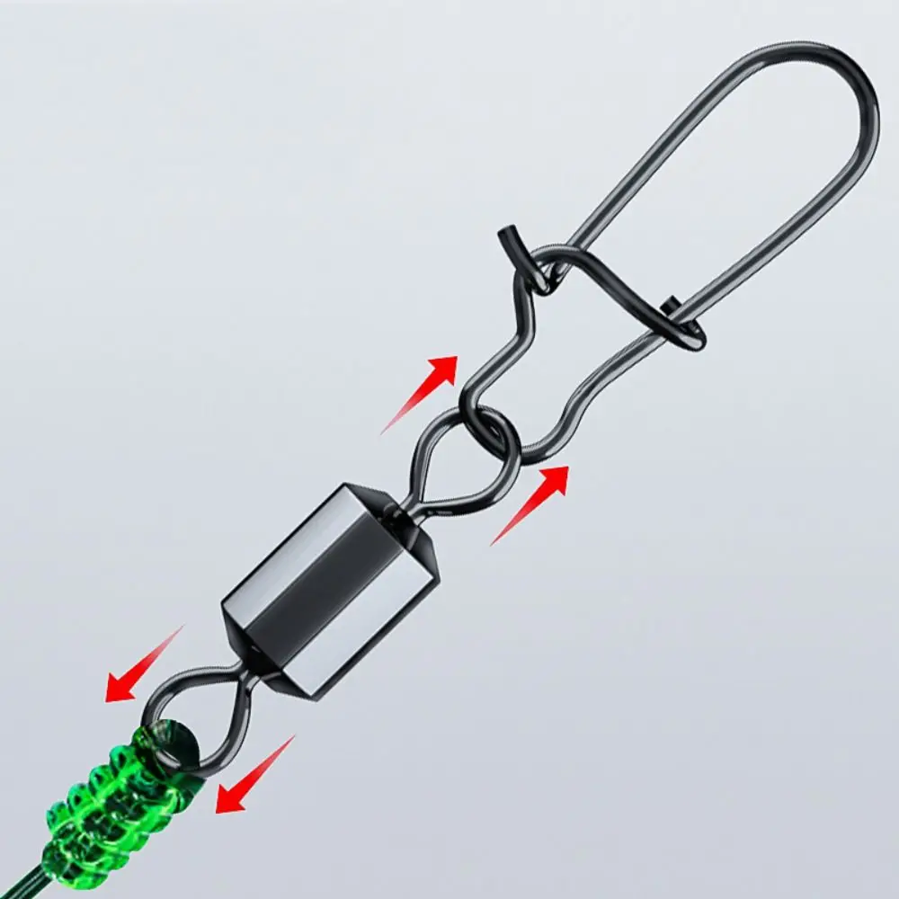 50pcs/100pcs Bearing Rolling Swivel Snap Connector Tackle Buckle 360 Rotate Rolling Fishing Bearing with Fast Lock Figure 8 Ring
50pcs/100pcs Bearing Rolling Swivel Snap Connector Tackle Buckle 360 Rotate Rolling Fishing Bearing with Fast Lock Figure 8 Ring