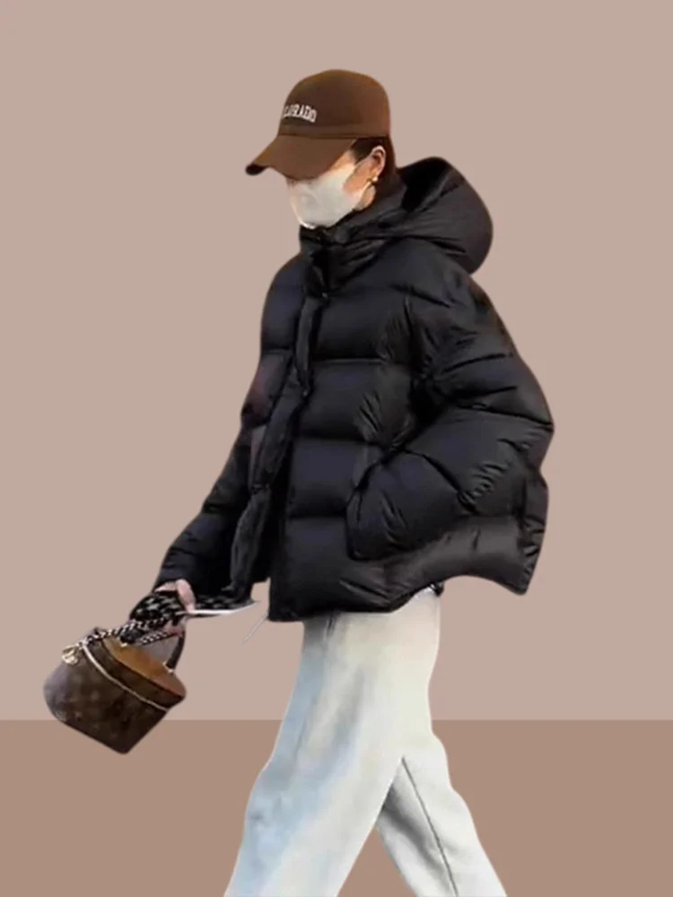 Winter Thickened Short Puffer Jacket Women's Detachable Cotton Coat Korean Style Loose Fit Zipper Closure Pure Color
Winter Thickened Short Puffer Jacket Women's Detachable Cotton Coat Korean Style Loose Fit Zipper Closure Pure Color