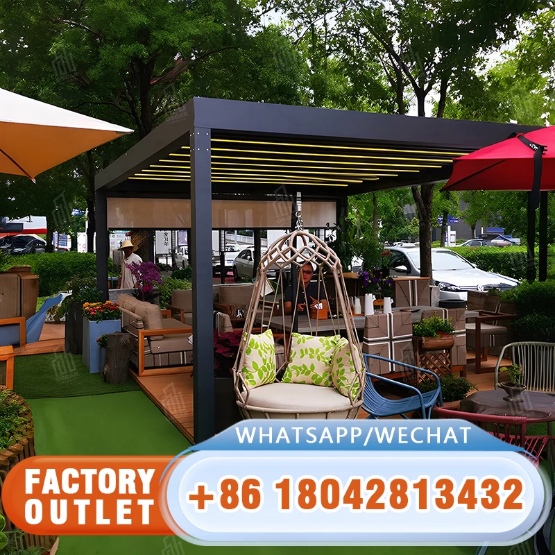 Customizable Factorymade Allweather Outdoor Relaxing Gazebo Pergola for European B end Clients
Customizable Factorymade Allweather Outdoor Relaxing Gazebo Pergola for European B end Clients
