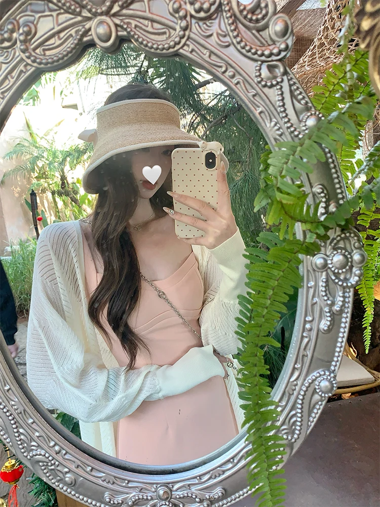 Elegant Chinese National Style Women's Knitted Open Cardigan Slimming Summer Outerwear V-Neck Long Sleeve Loose Fit Commute S...
Elegant Chinese National Style Women's Knitted Open Cardigan Slimming Summer Outerwear V-Neck Long Sleeve Loose Fit Commute S...