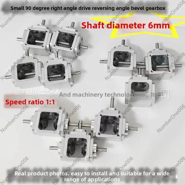 Small 1:1 Right Angle Bevel Gearbox Speed Reducer Shaft Diameter 6mm T-Type Cross Drive
Small 1:1 Right Angle Bevel Gearbox Speed Reducer Shaft Diameter 6mm T-Type Cross Drive