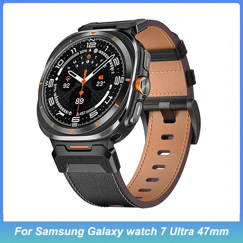 Leather Watch Straps with Crazy Horse texture for Samsung Galaxy watch 7 Ultra 47mm genuine leather strap Wristband Strap watch7
Leather Watch Straps with Crazy Horse texture for Samsung Galaxy watch 7 Ultra 47mm genuine leather strap Wristband Strap watch7