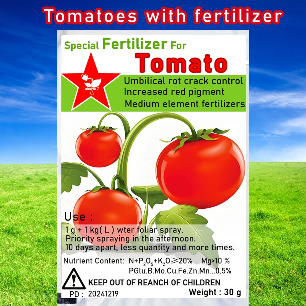 30g Special Fertilizer For Tomatoes Water-soluble Fertilizer Containing Calcium & Magnesium Vegetable Garden Plant Food
30g Special Fertilizer For Tomatoes Water-soluble Fertilizer Containing Calcium & Magnesium Vegetable Garden Plant Food
