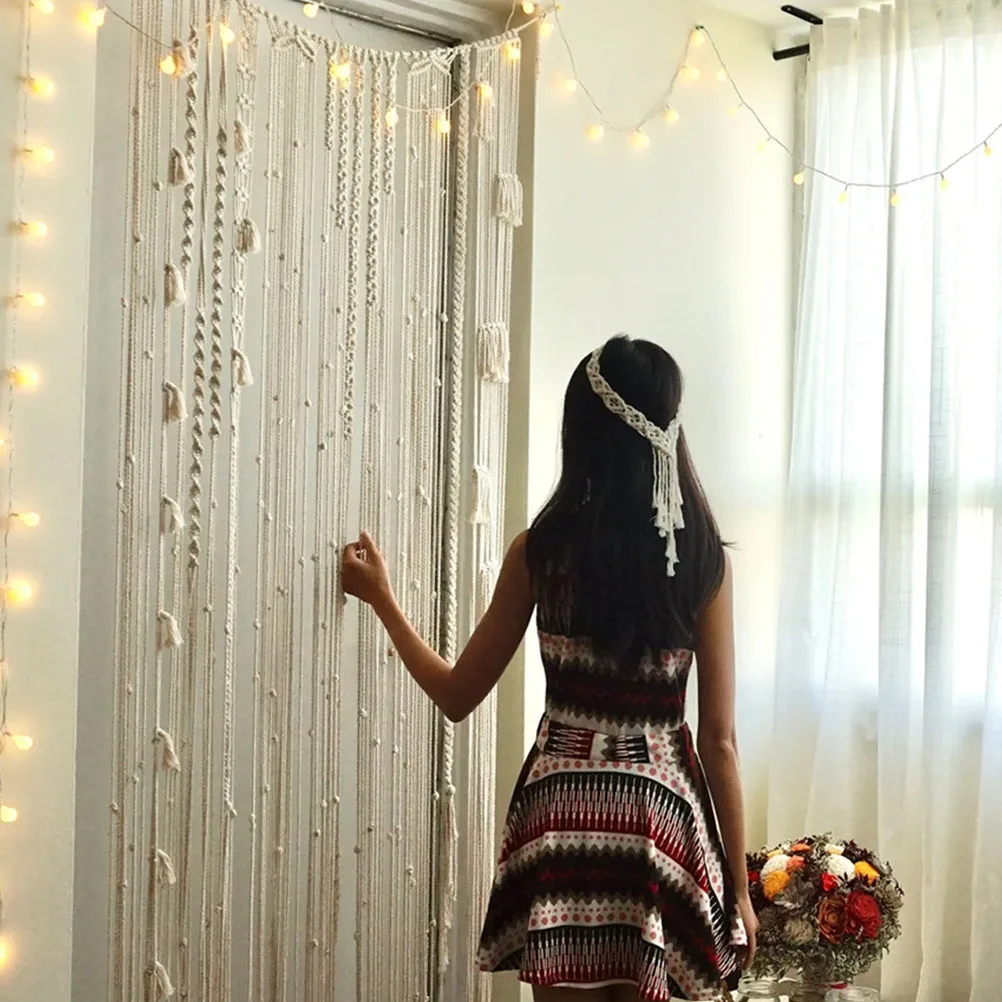 Bohemian Style Woven Cotton Rope Headband Handcrafted Macrame Hair Wrap for Women Festival Wedding Photography Accessory
Bohemian Style Woven Cotton Rope Headband Handcrafted Macrame Hair Wrap for Women Festival Wedding Photography Accessory