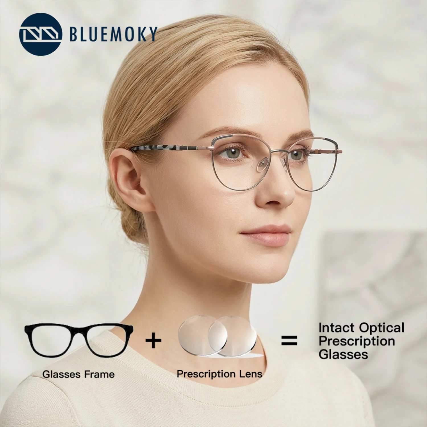 BLUEMOKY Metal Butterfly Prescription Eyeglasses Progressive Photochromic Anti Blue Light Frame Glasses Man
BLUEMOKY Metal Butterfly Prescription Eyeglasses Progressive Photochromic Anti Blue Light Frame Glasses Man
