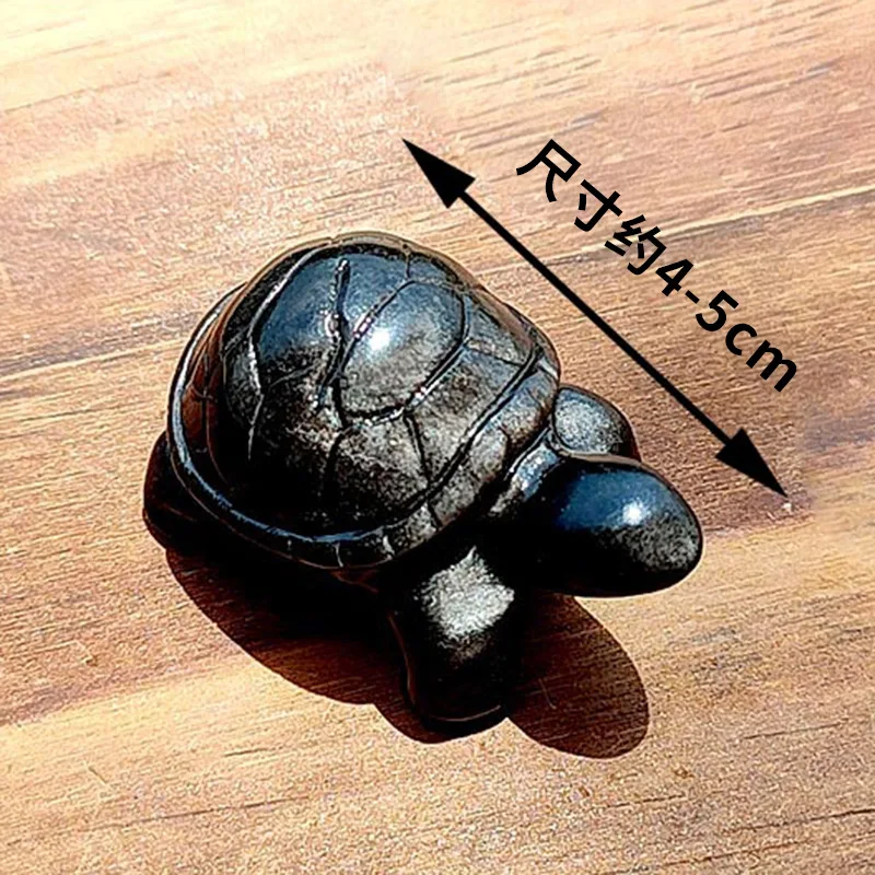 1pc Natural Silver Obsidian Turtle Carving Crystal Figurine Protective Healing Stone
1pc Natural Silver Obsidian Turtle Carving Crystal Figurine Protective Healing Stone