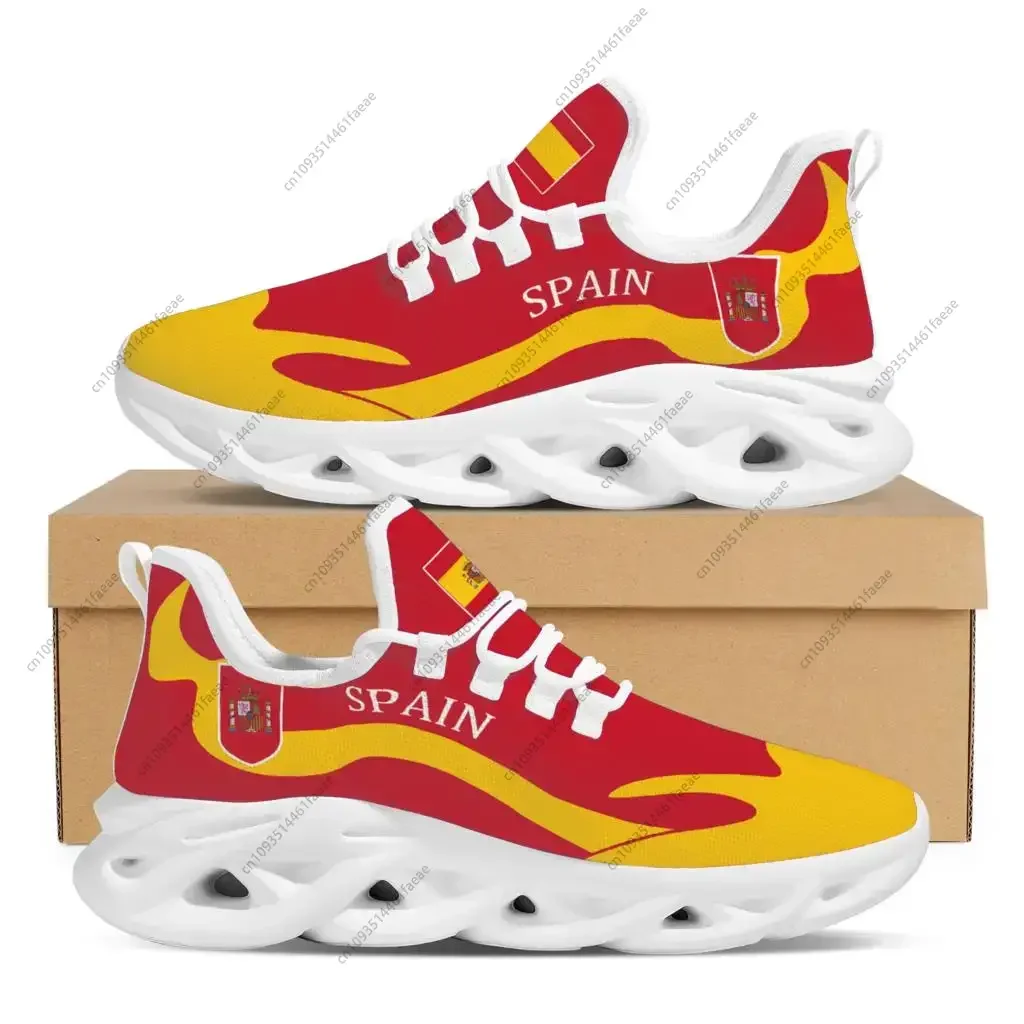 Breathable Mesh Sneakers Spain Flag Design Non-Slip High Custom Lace Up Running Shoes Wild Shock Absorbing Flats Shoes Footwear
Breathable Mesh Sneakers Spain Flag Design Non-Slip High Custom Lace Up Running Shoes Wild Shock Absorbing Flats Shoes Footwear