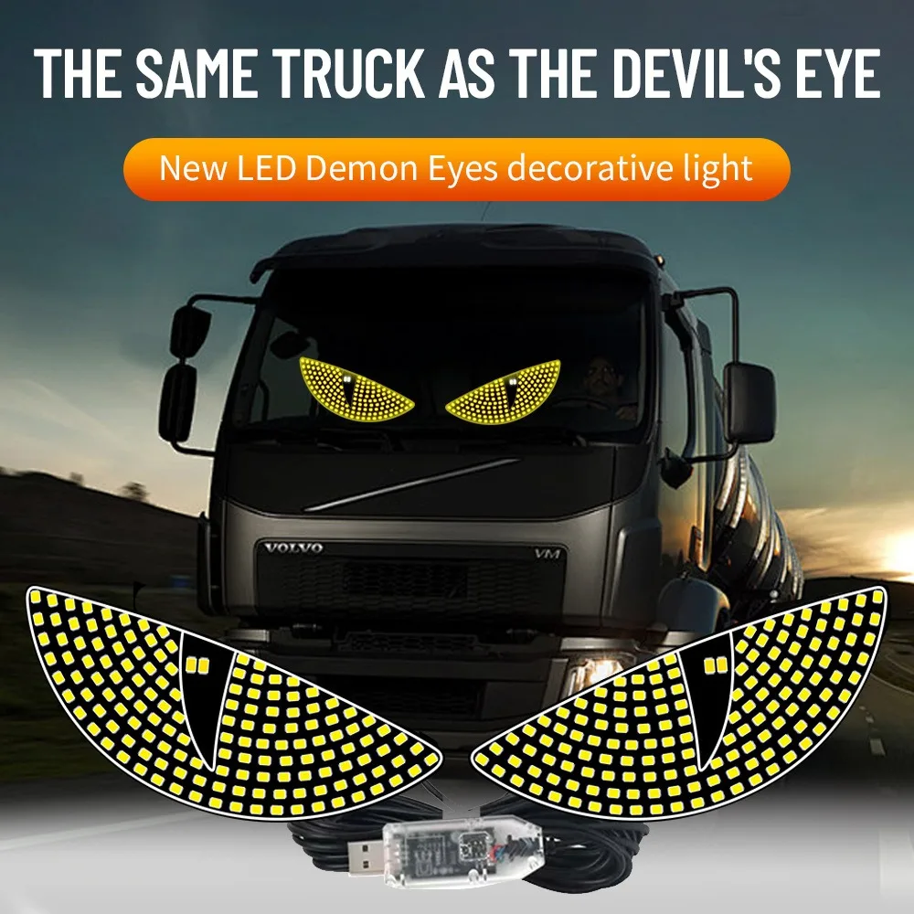 Car LED Devil Eye Decorative Light green Dynamic Demon Eyes Atmosphere Light Auto Decoration Rear Warning Light Accessories
Car LED Devil Eye Decorative Light green Dynamic Demon Eyes Atmosphere Light Auto Decoration Rear Warning Light Accessories