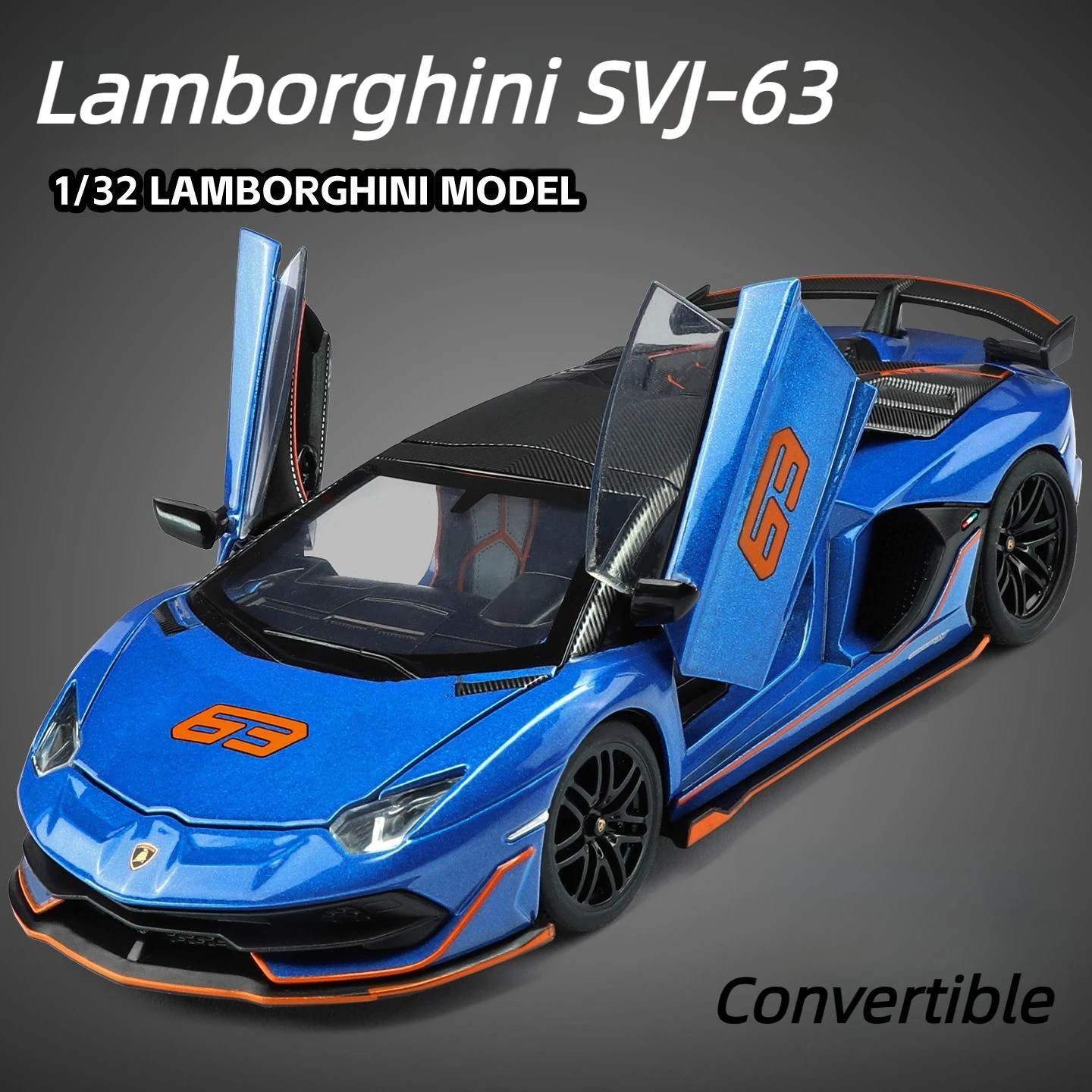 1:32 SVJ63 Alloy Sports Car Model Ornament Toy Gift Diecast Alloy Car Model Collectible
1:32 SVJ63 Alloy Sports Car Model Ornament Toy Gift Diecast Alloy Car Model Collectible
