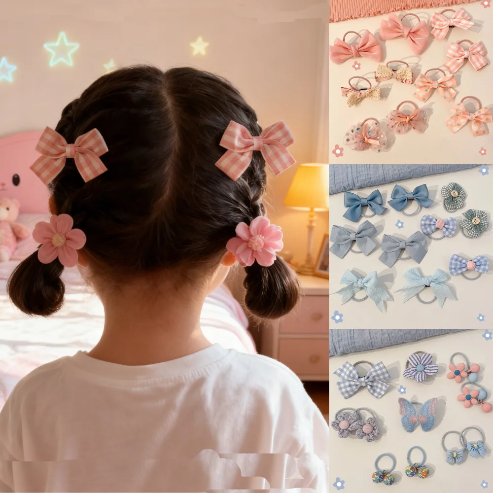 10Pcs/Set Fashion Cute Big Bow Hairbands For Kid Rubber Hair Accessories Flower Hair Rings Mesh Elastic Hairbands Girls
10Pcs/Set Fashion Cute Big Bow Hairbands For Kid Rubber Hair Accessories Flower Hair Rings Mesh Elastic Hairbands Girls