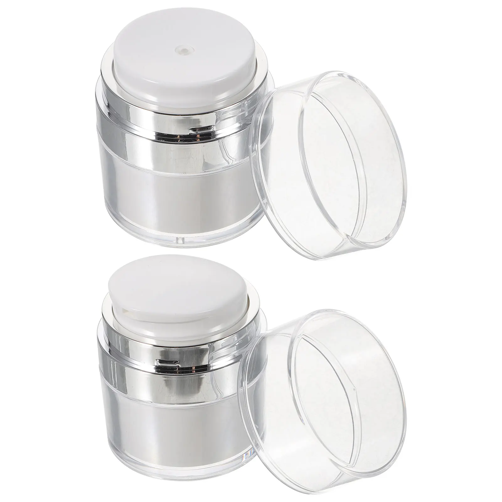 2 Pcs Squeeze Lotion Bottle Airless Pump Travel Kit Cream Bottles for Toiletries Skin Care with Cover
2 Pcs Squeeze Lotion Bottle Airless Pump Travel Kit Cream Bottles for Toiletries Skin Care with Cover