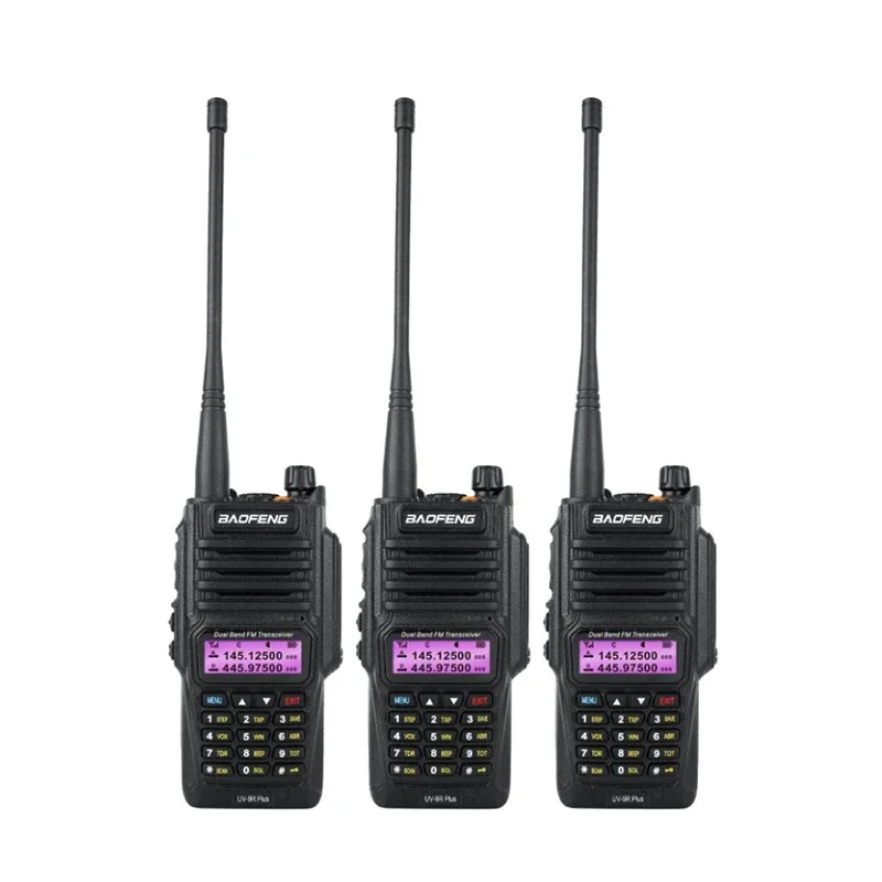 Long Range Dual Band FM 8W UHF VHF Walkie-talkie Phone Handheld Intercom Boafeng Waterproof Walkie Talkie UV9R PLUS
Long Range Dual Band FM 8W UHF VHF Walkie-talkie Phone Handheld Intercom Boafeng Waterproof Walkie Talkie UV9R PLUS