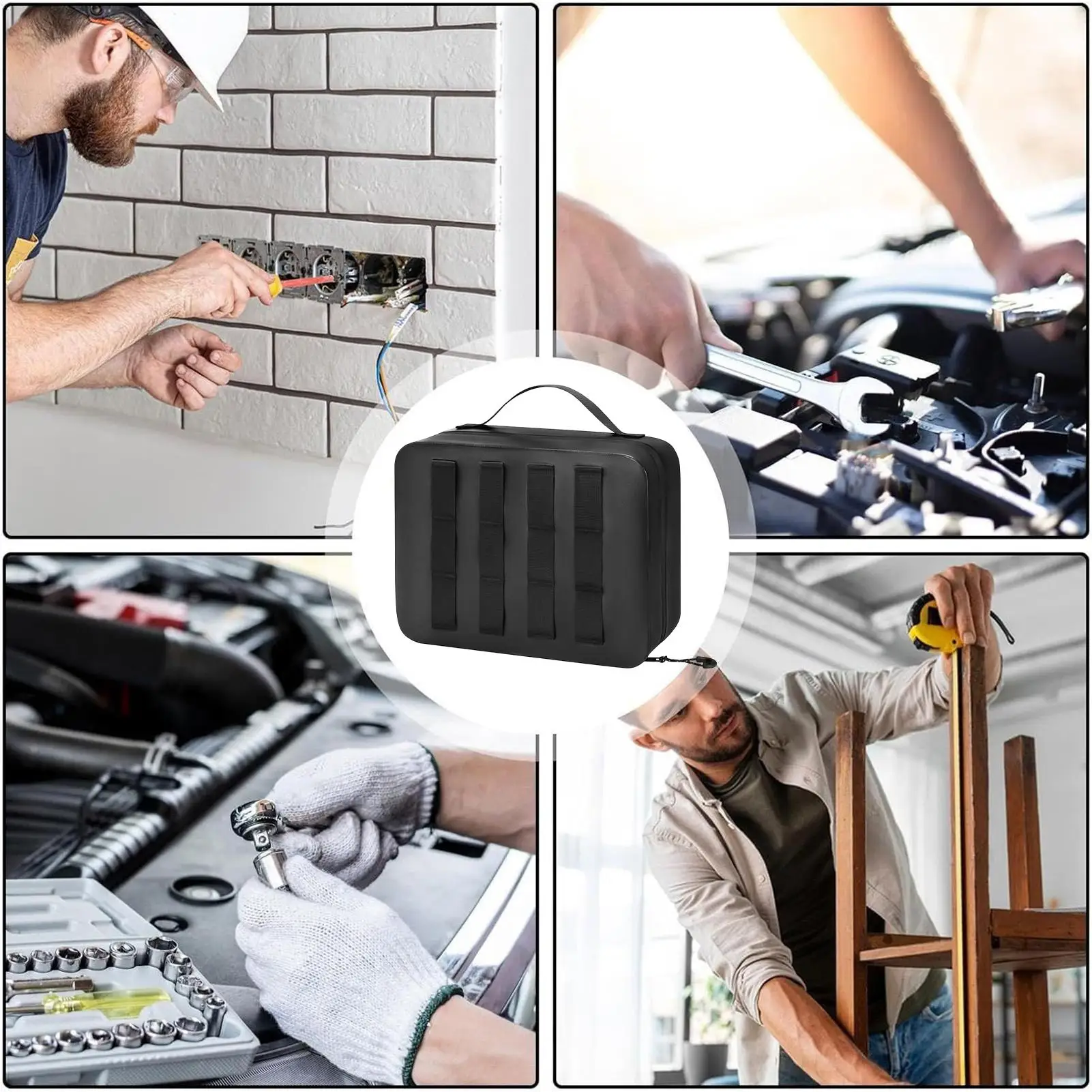 Small Tool Bag Waterproof Utility Pouch Power Tool Organizer For Electricians Carpenters Technicians Mechanics Plumbers
Small Tool Bag Waterproof Utility Pouch Power Tool Organizer For Electricians Carpenters Technicians Mechanics Plumbers