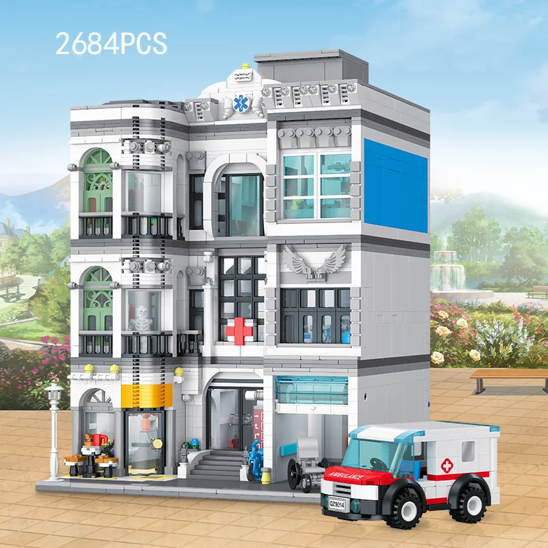 Creative House Architecture Brick City Street View Hospital Construction Model Sets Building Block Educational Toys For Gifts
Creative House Architecture Brick City Street View Hospital Construction Model Sets Building Block Educational Toys For Gifts