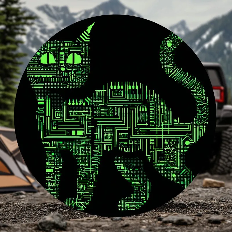 Circuit Cat Spare Tire Cover Sun Shield Dustproof All-Weather for SUV Truck Camper
Circuit Cat Spare Tire Cover Sun Shield Dustproof All-Weather for SUV Truck Camper