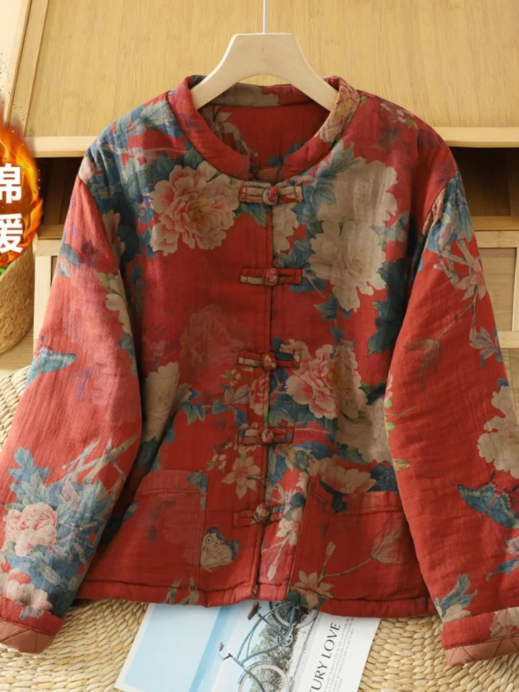 Хлопково-льняное пальто с принтом на пуговицах в стиле ретро, женское зимнее новое китайское теплое хлопковое пальто с воротником-стойкой, верхняя одежда
Хлопково-льняное пальто с принтом на пуговицах в стиле ретро, женское зимнее новое китайское теплое хлопковое пальто с воротником-стойкой, верхняя одежда