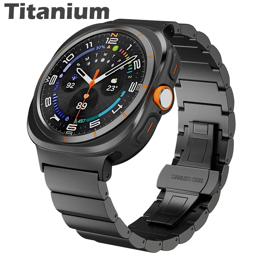 Titanium Ultra Strap for Samsung Galaxy Watch 7 Ultra 47mm Band for SAMSUNG ULTRA GALAXY 47 Luxury Sports Business Men Bracelet
Titanium Ultra Strap for Samsung Galaxy Watch 7 Ultra 47mm Band for SAMSUNG ULTRA GALAXY 47 Luxury Sports Business Men Bracelet
