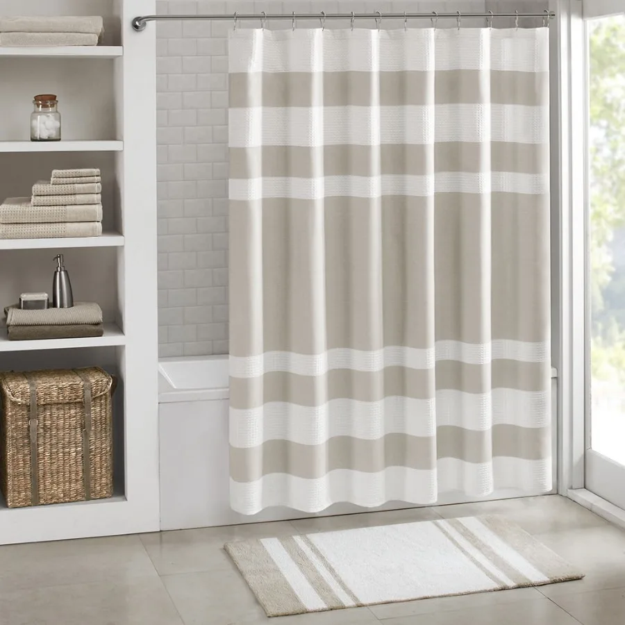 Medium Pile Cotton Reversible Bathroom Rug Non-Slip Bath Mat Taupe 20"W x 30"L
Medium Pile Cotton Reversible Bathroom Rug Non-Slip Bath Mat Taupe 20"W x 30"L