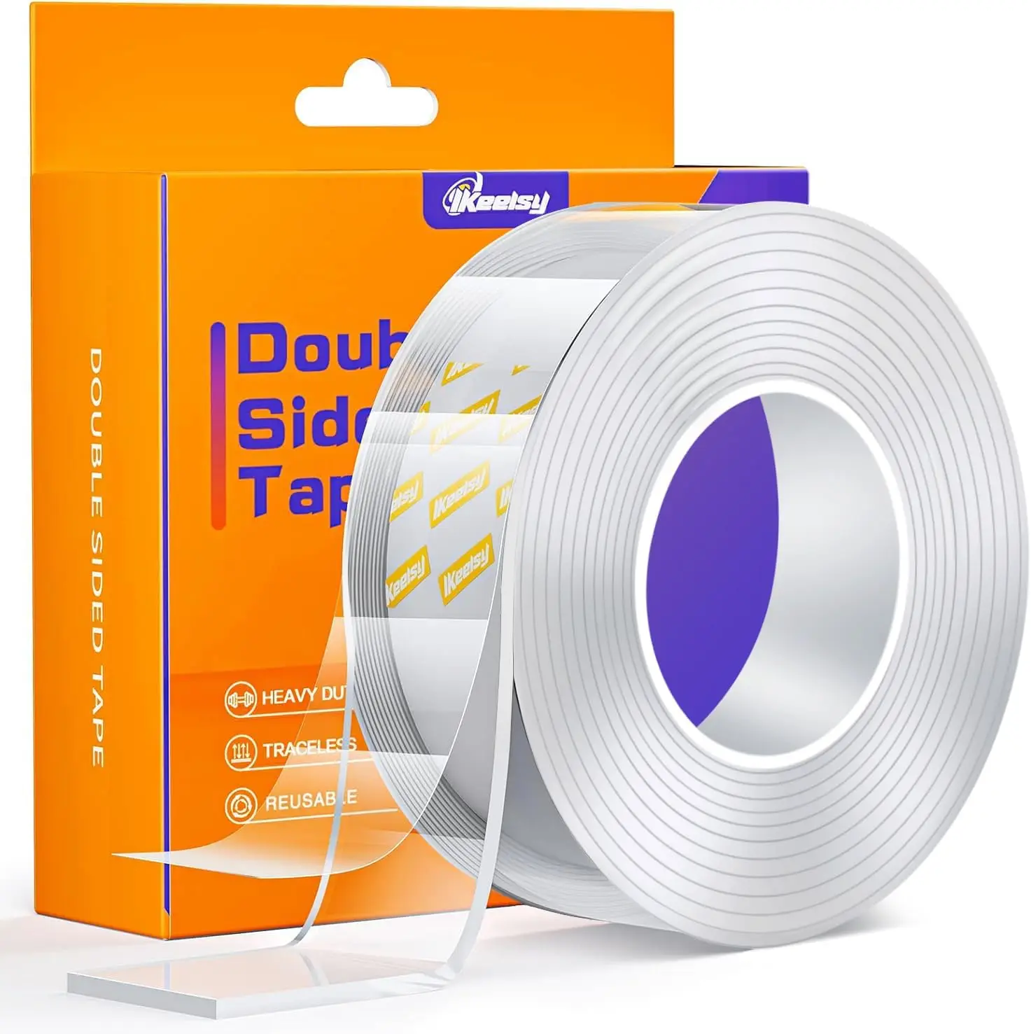 Double Sided Tape Heavy Duty, 1.18" x 198", Clear Nano Adhesive Mounting Tape for Posters Pictures, Removable Wall Hanging
Double Sided Tape Heavy Duty, 1.18" x 198", Clear Nano Adhesive Mounting Tape for Posters Pictures, Removable Wall Hanging