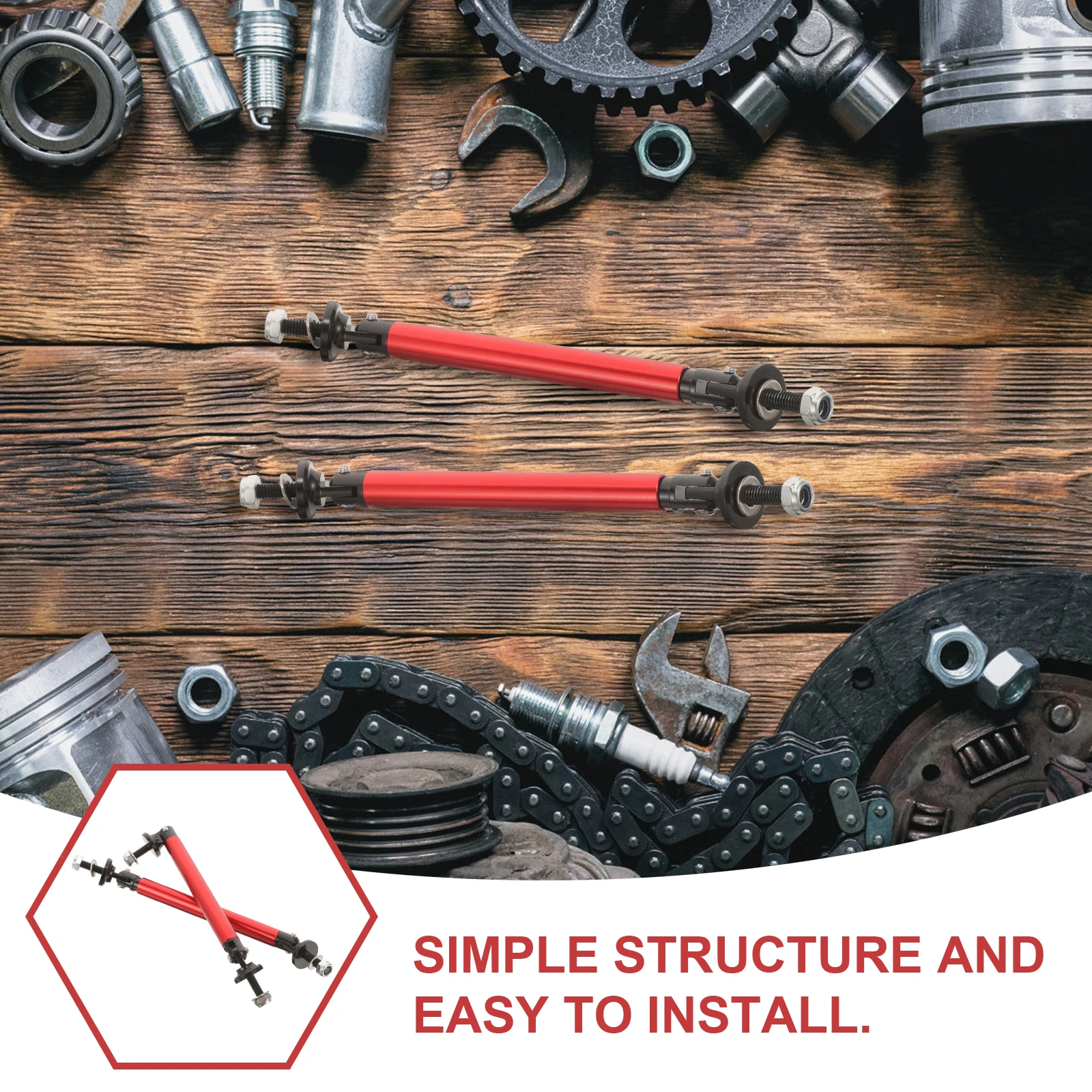 1Pair Adjustable Front Bumper Lip Splitter Rod Strut Car Modification Parts Aluminum Alloy Durable Easy Installation rod bumper
1Pair Adjustable Front Bumper Lip Splitter Rod Strut Car Modification Parts Aluminum Alloy Durable Easy Installation rod bumper