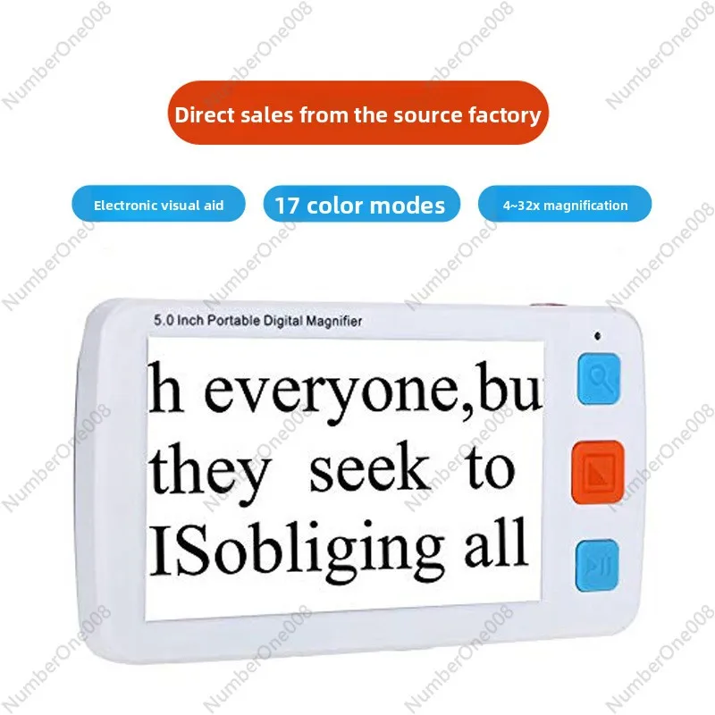 5 Inch Portable Electronic Video Magnifier, 4-32x Zoom Low Vision Aid for Reading Books, HD Handheld Reading Scanner
5 Inch Portable Electronic Video Magnifier, 4-32x Zoom Low Vision Aid for Reading Books, HD Handheld Reading Scanner