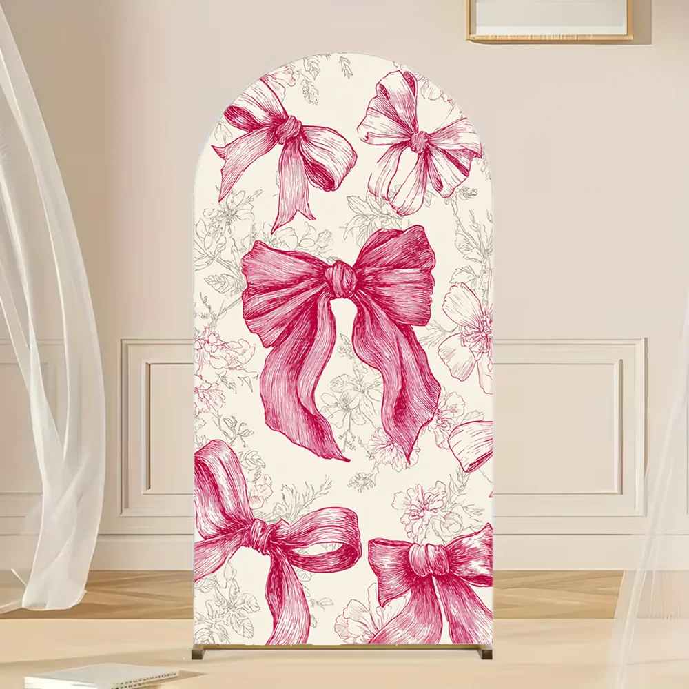 Pink Blue Bow Baby Shower Arch Backdrop Cover Bowknot Girls Birthday Banner Arched Wall Panels Background 2-Sided
Pink Blue Bow Baby Shower Arch Backdrop Cover Bowknot Girls Birthday Banner Arched Wall Panels Background 2-Sided
