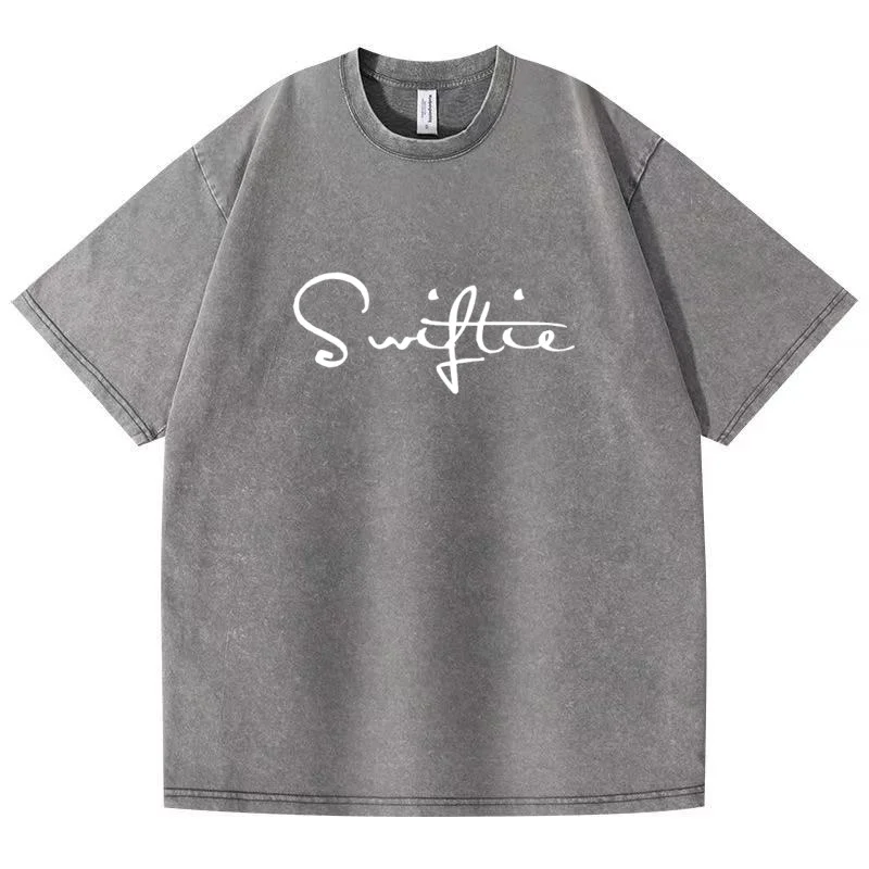 Korean style letter printed round neck short sleeved T-shirt for men and women, loose and age reducing fashionable casual top
Korean style letter printed round neck short sleeved T-shirt for men and women, loose and age reducing fashionable casual top