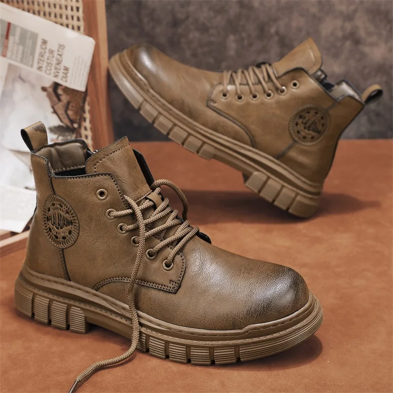 Men's Chukka Boots Waterproof Leather Casual Lace Up Ankle Oxford Boots Daily Dress Shoes For Men
Men's Chukka Boots Waterproof Leather Casual Lace Up Ankle Oxford Boots Daily Dress Shoes For Men