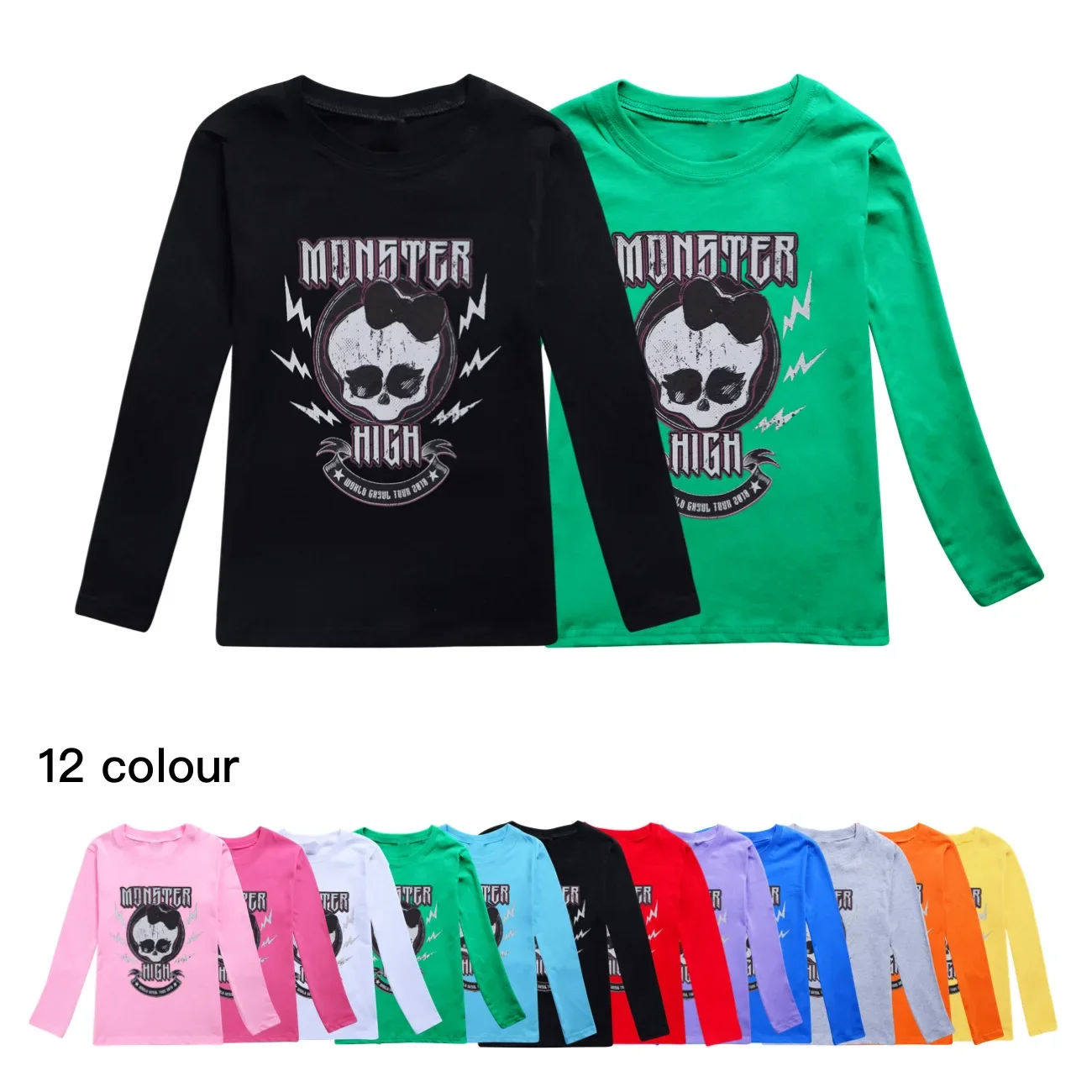 New Monster High T Shirt Kids 2024 Fall Clothes Baby Girls Cotton Long Sleeve Tops Children's T-shirt Boys Leisure Wear
New Monster High T Shirt Kids 2024 Fall Clothes Baby Girls Cotton Long Sleeve Tops Children's T-shirt Boys Leisure Wear