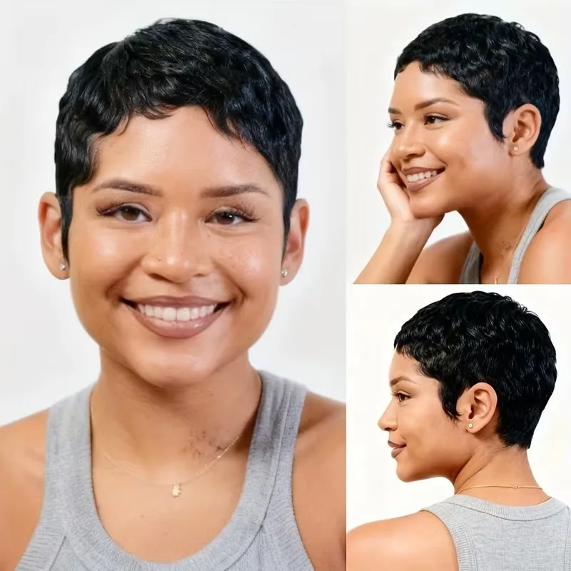 Короткий многослойный парик, полностью машинное производство, парик Remy для женщин, 6 дюймов, натуральный черный цвет, парик из человеческих волос с волнами пикси, натуральный реалистичный
Короткий многослойный парик, полностью машинное производство, парик Remy для женщин, 6 дюймов, натуральный черный цвет, парик из человеческих волос с волнами пикси, натуральный реалистичный