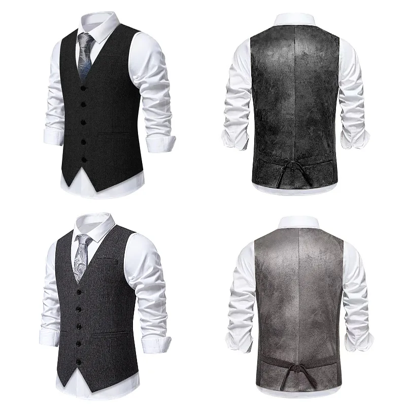 Новый модный мужской жилет в стиле ретро 2025 года, европейский размер, трендовый повседневный жилет с V-образным вырезом на одной пуговице, свободный крой, одежда для взрослых
Новый модный мужской жилет в стиле ретро 2025 года, европейский размер, трендовый повседневный жилет с V-образным вырезом на одной пуговице, свободный крой, одежда для взрослых
