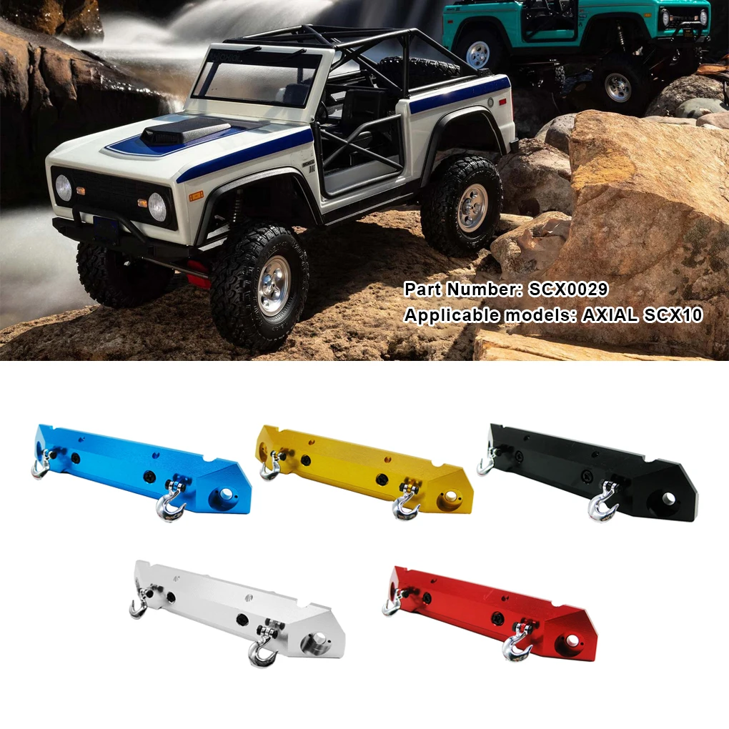 Upgrade Aluminum Front & Rear Bumper Mount With Trailer Buckle for 1/10 Axial SCX10 Track Crawler Rc Car Spare Parts Accessories
Upgrade Aluminum Front & Rear Bumper Mount With Trailer Buckle for 1/10 Axial SCX10 Track Crawler Rc Car Spare Parts Accessories