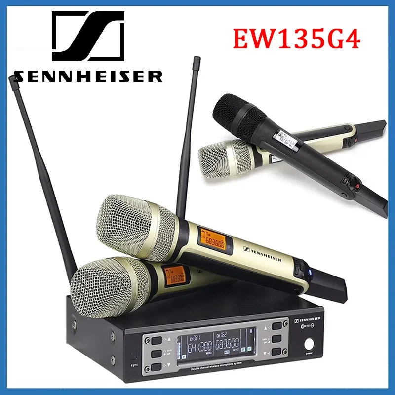 Беспроводная микрофонная система SENNHEISER EW135G4 One To Two, UHF, профессиональная, для сцены и живого вокала, с большой дальностью действия.
Беспроводная микрофонная система SENNHEISER EW135G4 One To Two, UHF, профессиональная, для сцены и живого вокала, с большой дальностью действия.