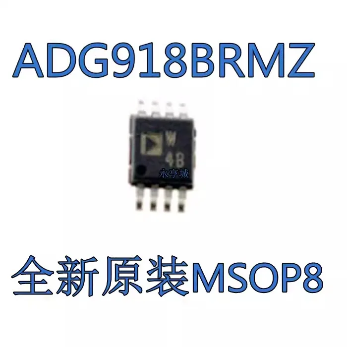 10adet ADG918BRMZ ADG918 Silkscreen W4B MSOP-8 Multiplexer
10adet ADG918BRMZ ADG918 Silkscreen W4B MSOP-8 Multiplexer