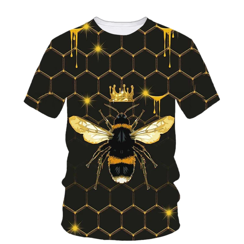 Bee Pattern 3d Printed Summer Men'S T-Shirt Hip Hop Trend Neutral Quality Short Sleeve Young Handsome O Collar Comfortable Top
Bee Pattern 3d Printed Summer Men'S T-Shirt Hip Hop Trend Neutral Quality Short Sleeve Young Handsome O Collar Comfortable Top